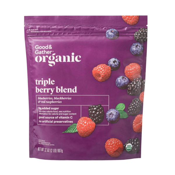 Organic Frozen Triple Berry Blend